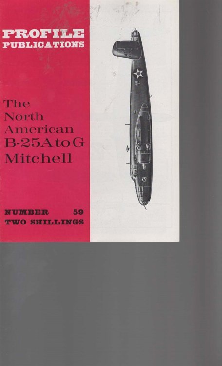 The North American B-25A to G Mitchell (Profile Publications No. 59 Two Shillings)