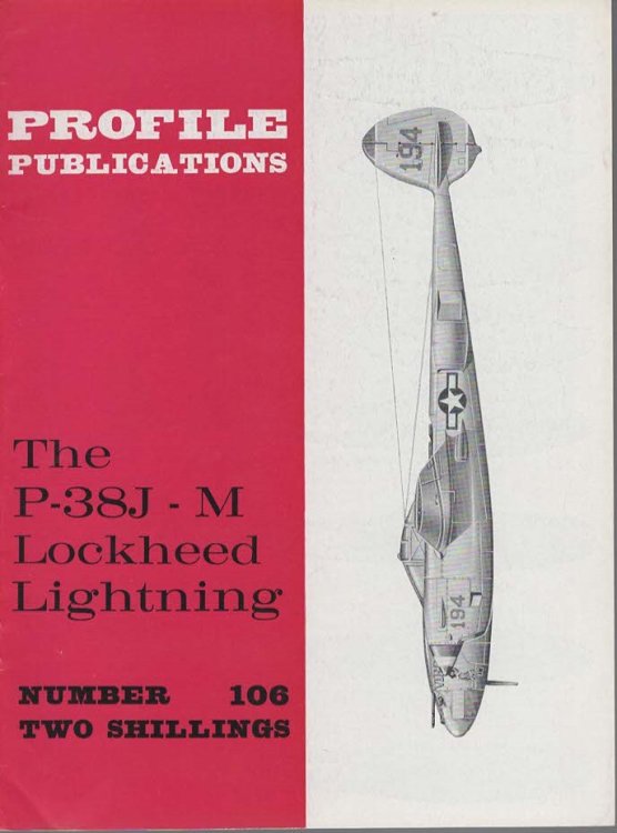 The Lockheed P - 38J - M Lightning (Profile Publications No. 106 Two Shillings)