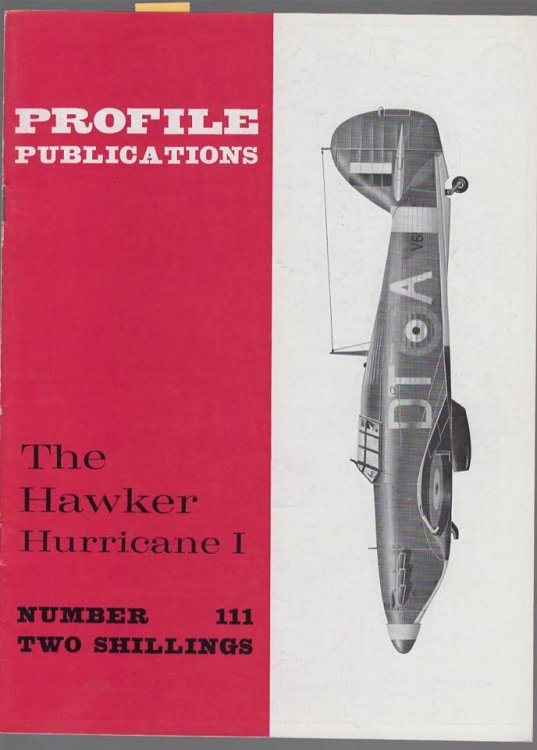 The Hawker Hurricane I (Profile Publications No. 111 Two Shillings)
