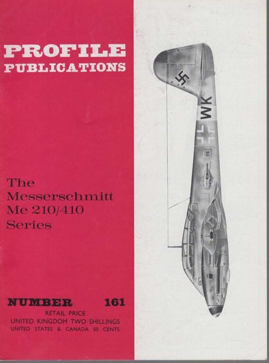 The Messerschmitt Me 210/410 Series (Profile Publications No. 161)