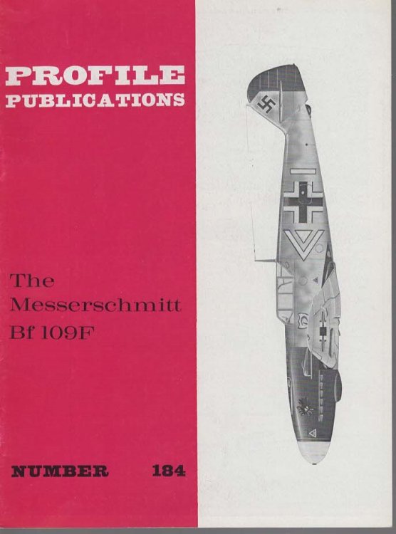 The Messerschmitt Bf109F (Profile Publications No. 184 Two Shillings)