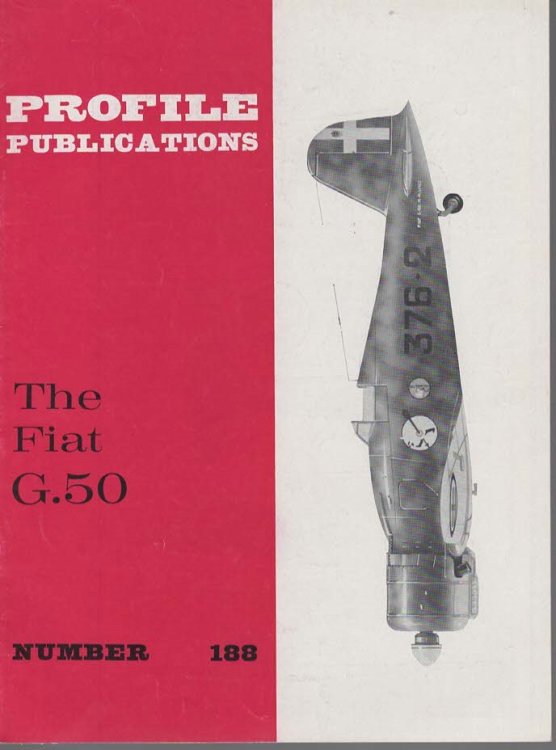 The Fiat G.50 (Profile Publications No. 188 Two Shillings)