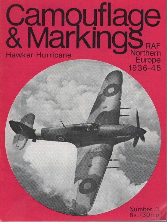 Camouflage & Markings. No. 3 Hawker Hurricane RAF Nothern Europe 1936-45