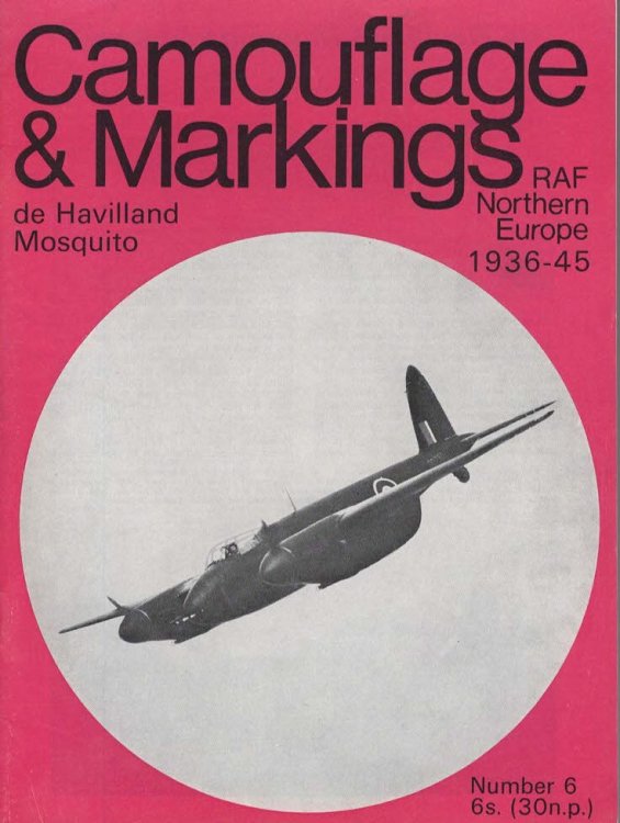 Camouflage & Markings. No.6 de Havilland Mosquito RAF Nothern Europe 1936-45