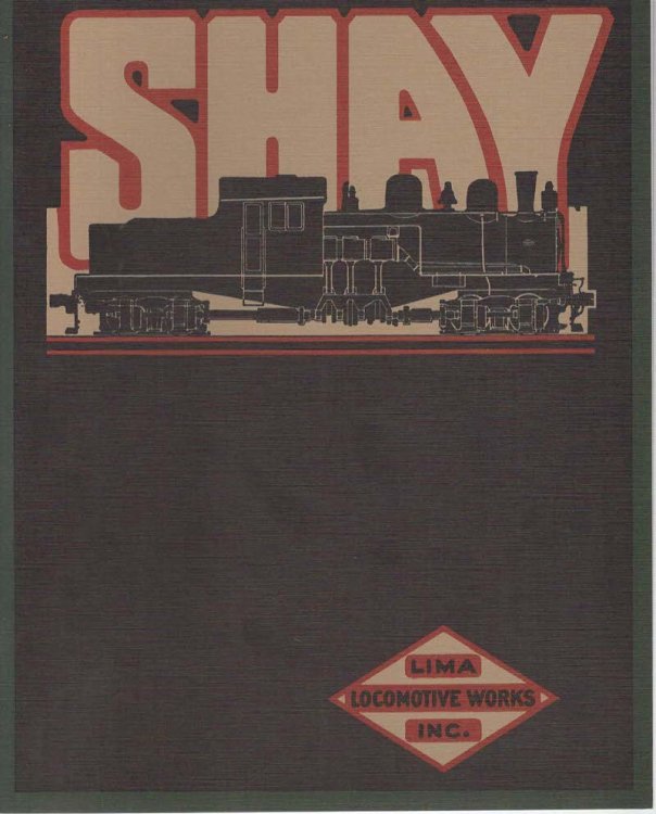 1919 Shay Locomotive Catalog
