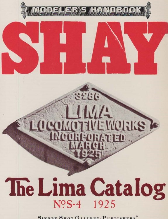 Modeler's Handbook The Lima Catalog No.S-4 1925