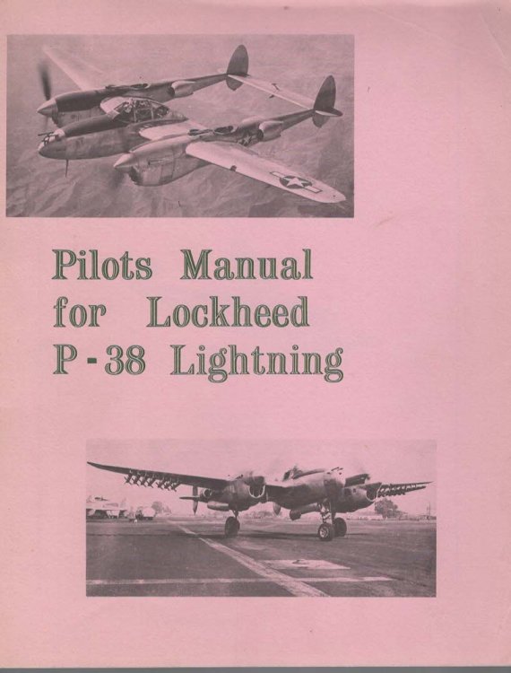 PILOTS MANUAL FOR LOCKHEED P-38 LIGHTNING