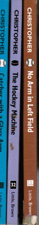 (4 Books) Catcher with a Glass Arm; the Hockey Machine; No Arm in Left Field; and Great Moments in Basketball