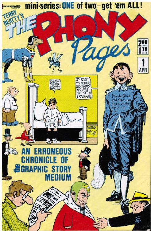 Terry Beatty's the Phony Pages: an Erroneous Chronicle of the Graphic Story Medium