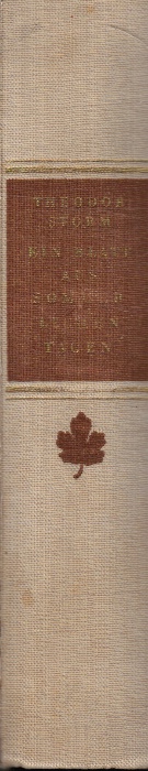 Ein Blatt Aus Sommerlichen Tagen: Novellen