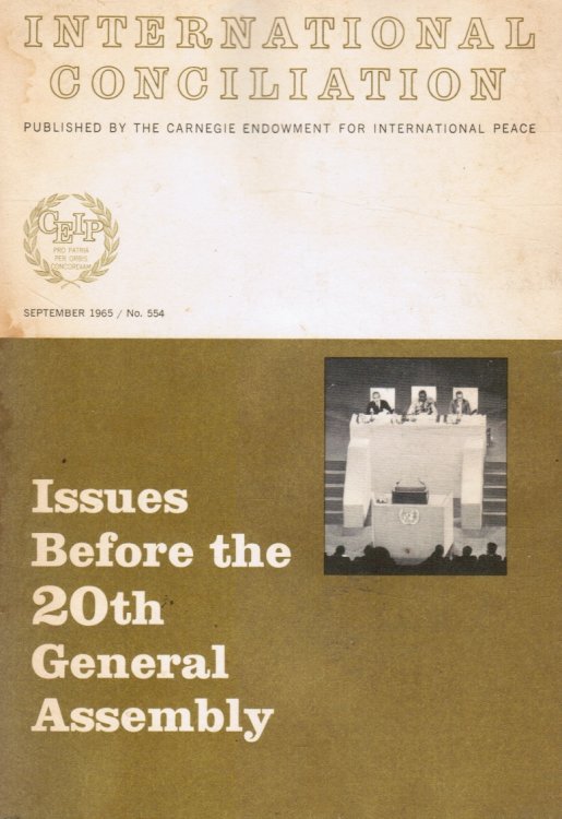 Issues before the 20th General Assembly (United Nations) Human Rights, Arms Control, Atomic Energy,