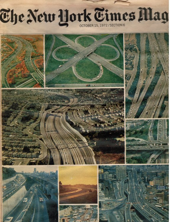 1972 the New York Times Magazine: October 15, 1972 Jane Fonda, Julian Bond, Highway Fund