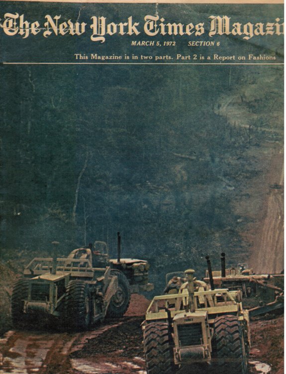 The New York Times Magazine: March 5, 1972 Amazon Jungle (Cover)
