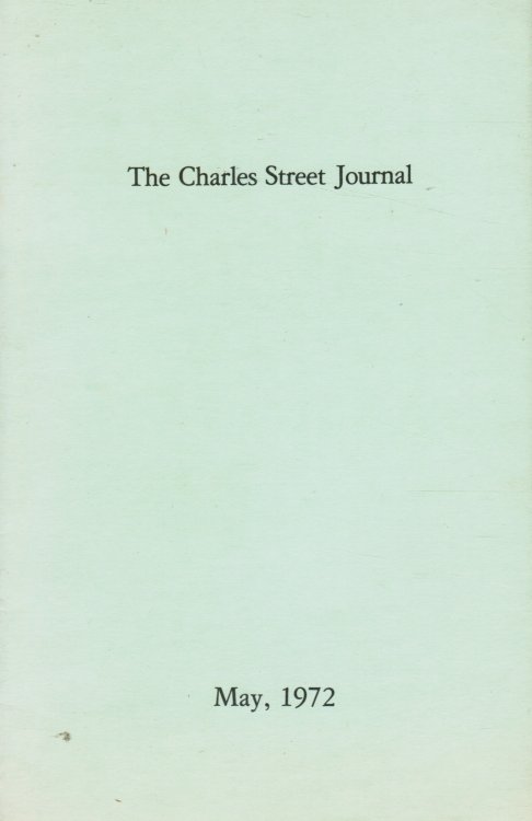 The Charles Street Journal: May 1972