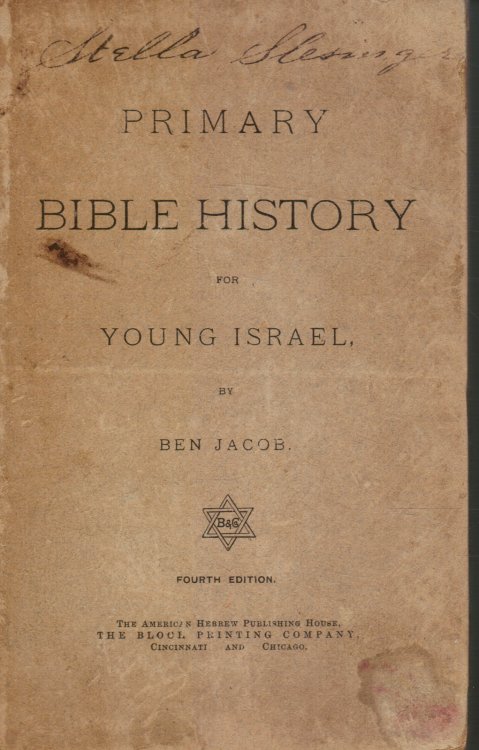 Primary Bible History for Young Israel