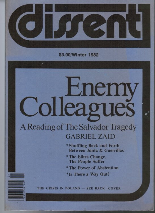 DISSENT Magazine: Winter 1982 The Salvador Tragedy (Feature)