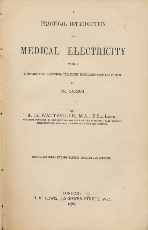 A Practical Introduction to Medical Electricity