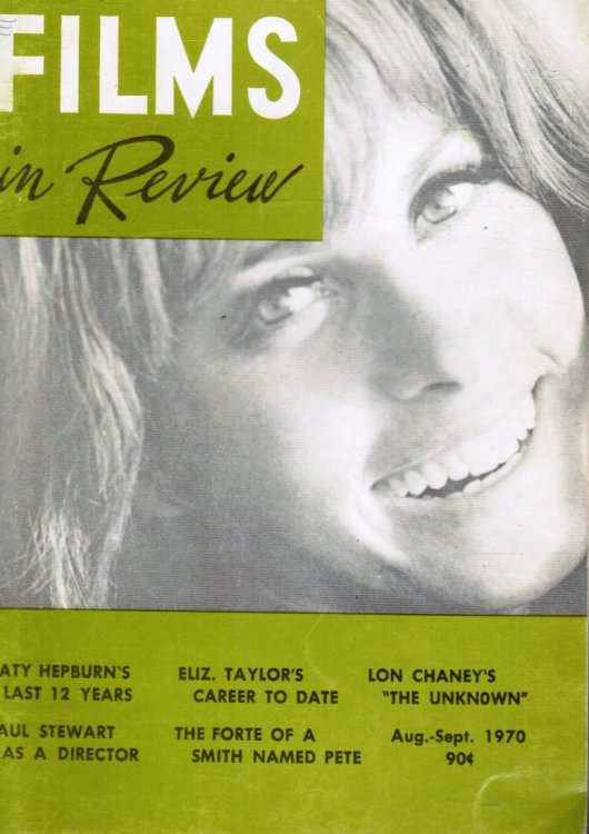 Films in Review: August-September, 1970 Stephanie Powers, Cover
