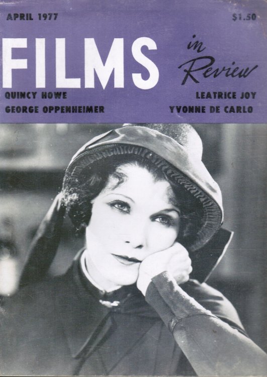 Films in Review: April 1977 Leatrice Joy, Cover