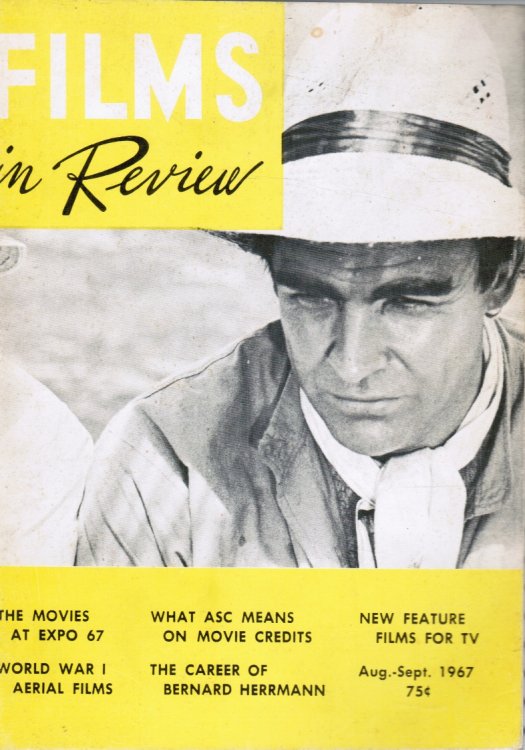 Films in Review: Aug-Sept 1967 Sean Connery (Cover)