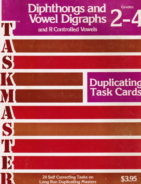 Diphthongs and Vowel Digraphs and R Controlled Vowels For Grades 2 - 4