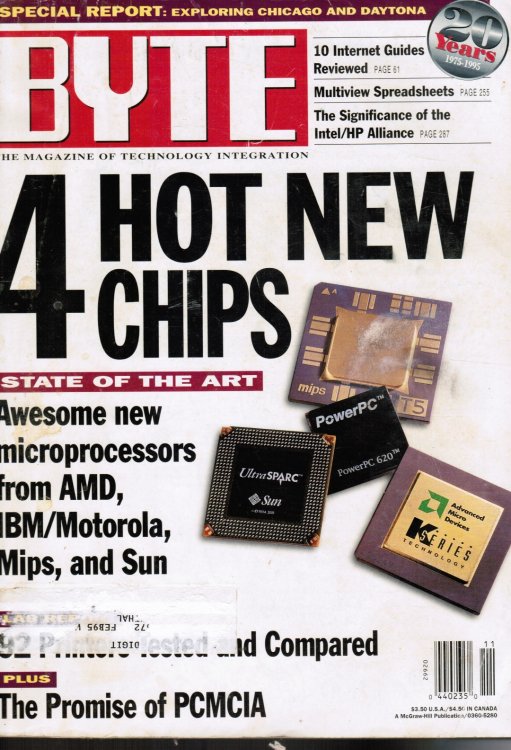 BYTE Magazine November 1994 Hot New Chips