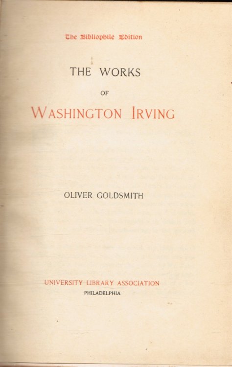 The Works of Washington Irving