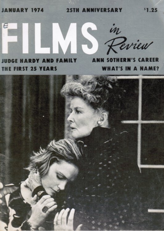 Films in Review: January, 1974 Katharine Hepburn (Cover)
