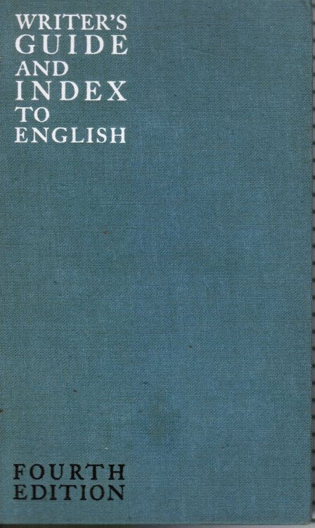 Writers Guide and Index to English Instructor's Manual Included