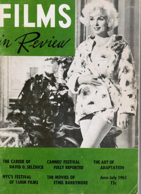 Films in Review Vol XIV N0 6: June - July 1963 Marilyn Monroe, Cover
