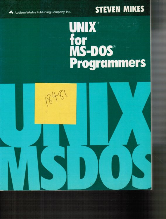 Unix for MS-DOS Programmers