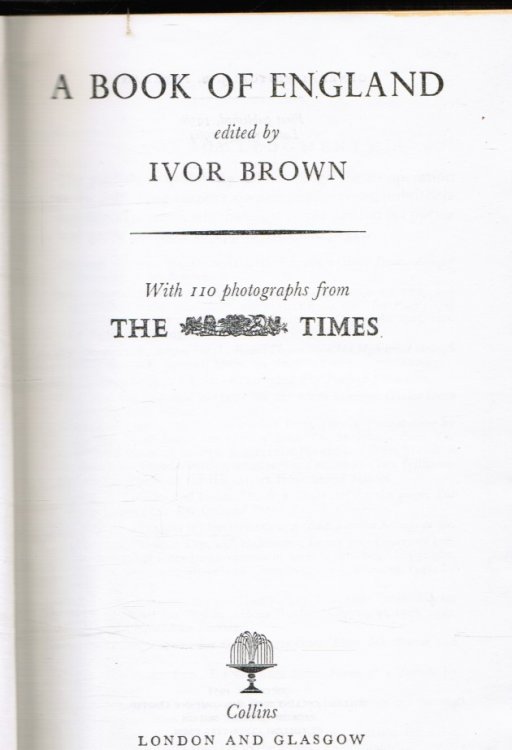 A Book of England with 110 Photographs from the Times