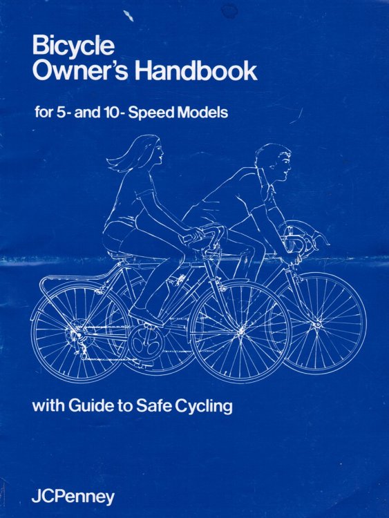Bicycle Owner's Handbook for 5- and 10- Speed Models with Guide to Safe Cycling