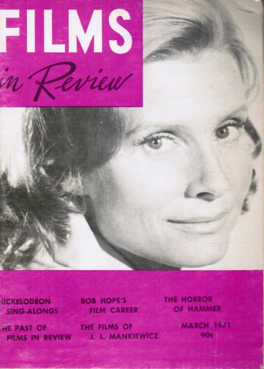 Films in Review / Vol. XXII, No. 3 / March 1971 Mankiewicz Films