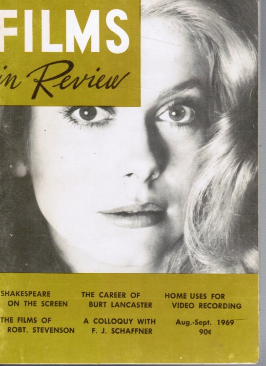 Films in Review / Vol. XX, No. 7 / Aug.-Sept. 1969 Catherine Deneuvre, Cover