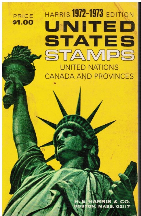 Harris Catalog: 1972-1973 Edtion - Stamps of the United States, United Nations and Canada and Provinces PLUS