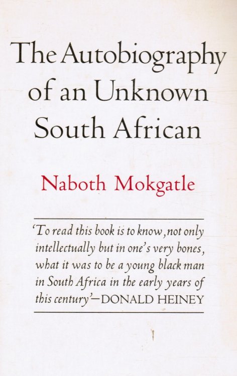 The Autobiography of an Unknown South African