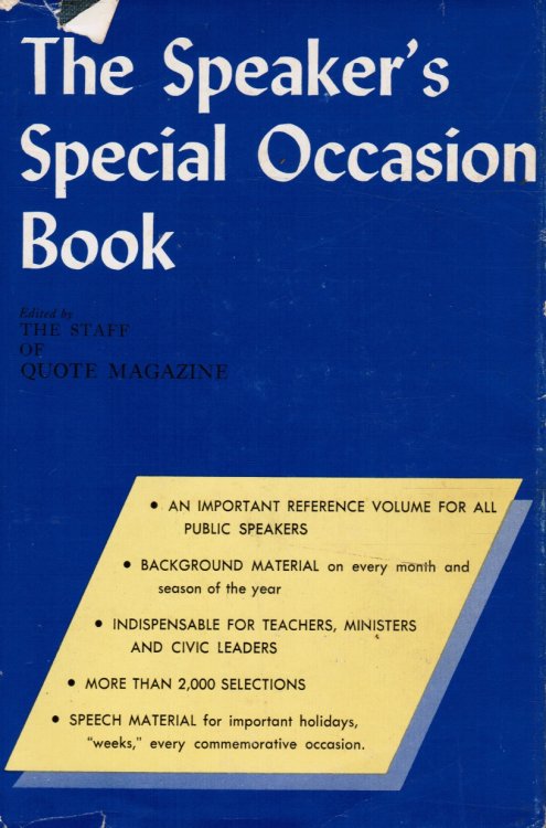 The Speaker's Special Occasion Book