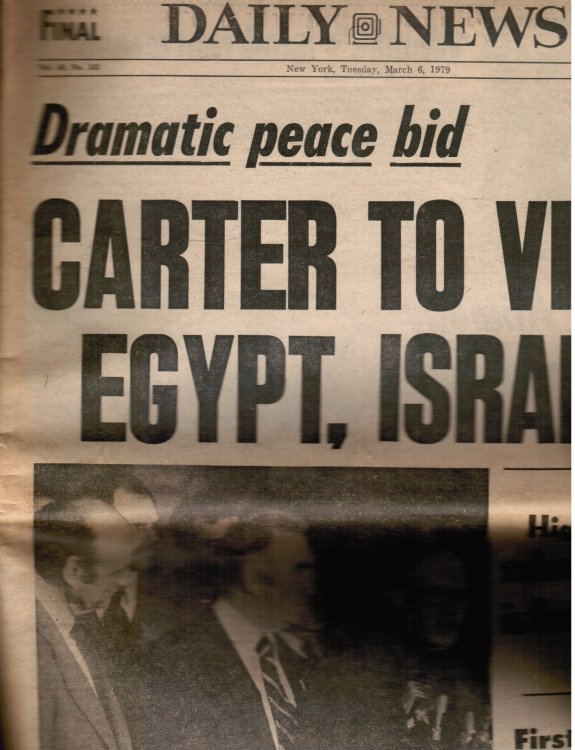 1971: New York Daily News: March 6, 1971 (Jimmy Carter to Visit Egypt, Israel)