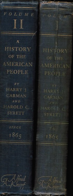 A History of the American People, 2 Volumes - Volumes 1 and 2