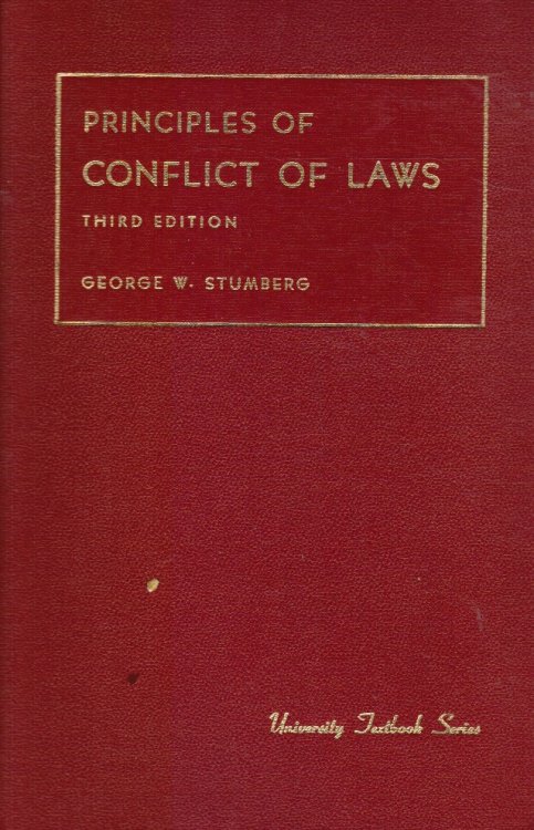 Principles of conflict of laws