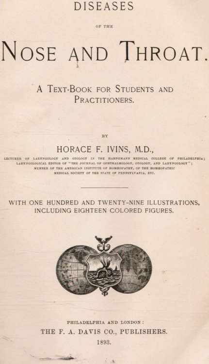 Diseases of the Nose and Throat : a Text-Book for Students and Practitioners