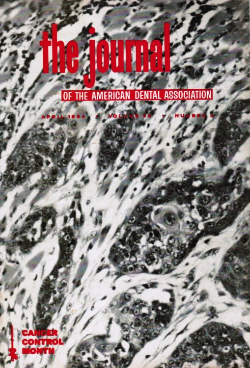 The Journal of the American Dental Association: April 1964 Cancer Control Month (cover)