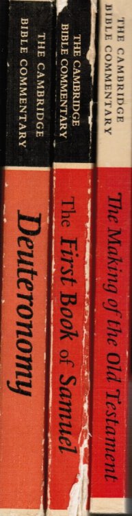 3 Books: the Making of the Old Testament; the First Book of Samuel; Deutronomy