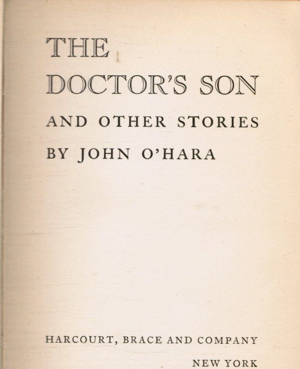 The Doctor's Son and Other Stories