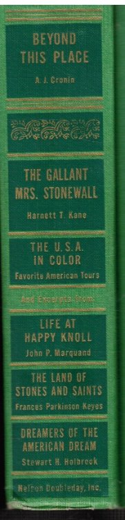 Best In Books ; Beyond This Place ; The Gallant Mrs. Stonewall ; Life At Happy Knoll ; Land of Stones and Saints ; Dreamers of the American Dream ; The USA in Color