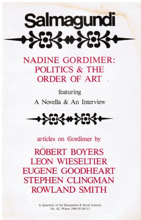 Salmagundi. Winter 1984. No. 62