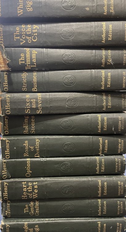 11 Volume Set of O. Henry - Cabbage and Kings, the Gentle Grafter, Heart of the West; Options; Roads of Destiny; Rolling Stones; Sixes and Sevens; Strictly Business, the Trimmed Lamp and Other Stories of the Four Million; the Voice of the City, Whirligigs