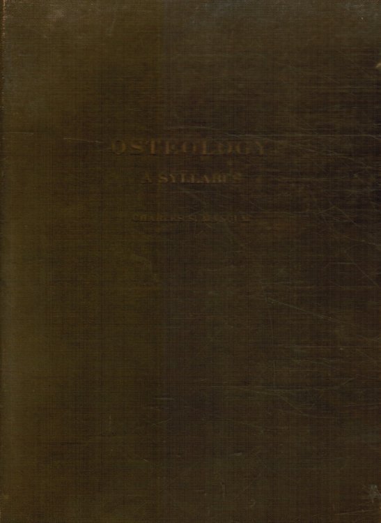 Osteology: a Syllabus