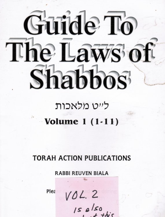 Guide to the Laws of Shabbos - Volumes 1 and 2